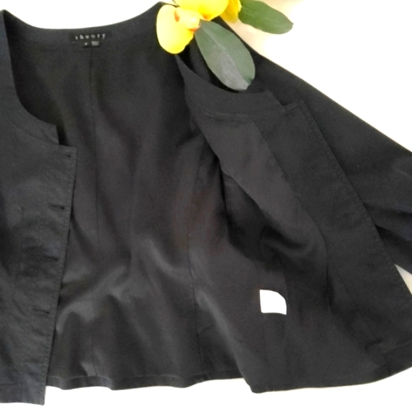 Clearance❤️Theory Scoop Neck Jacket - Picture 3 of 6